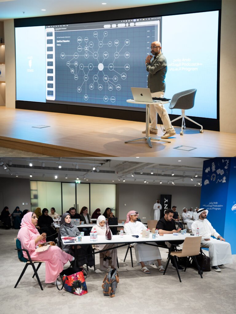 Editing and color grading training for Dubai Press Club – Arab Podcast