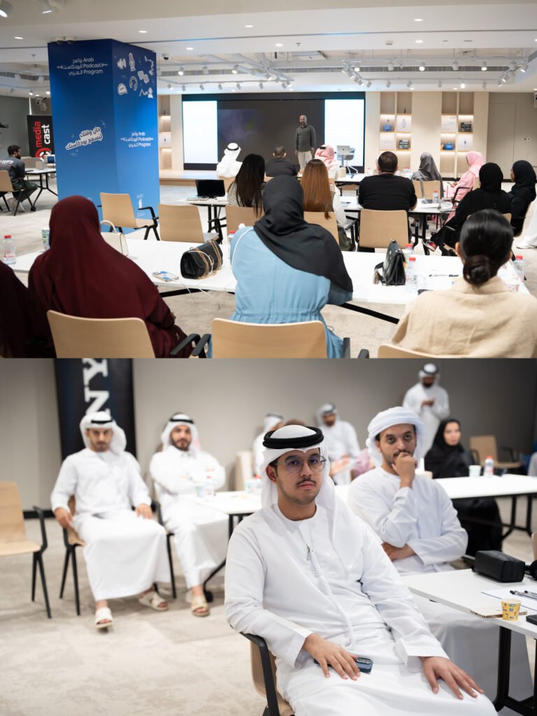 Editing and color grading session for Dubai Press Club – Arab Podcast